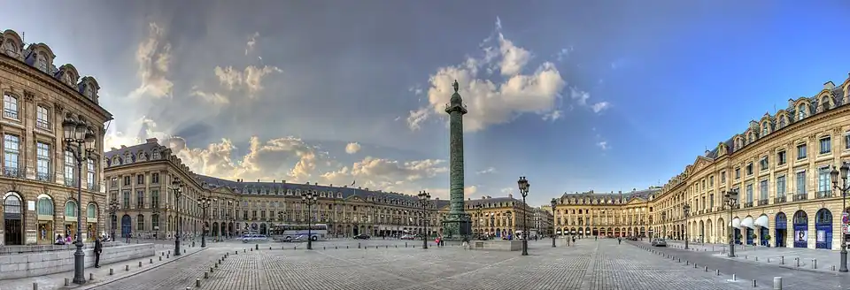 Place Vendôme, Paris, by Jules Hardouin-Mansart, 1699–1706[63]