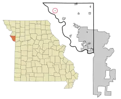 Location of Iatan, Missouri