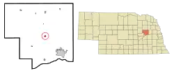Location of Platte Center, Nebraska