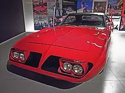 Pop-up headlights raised