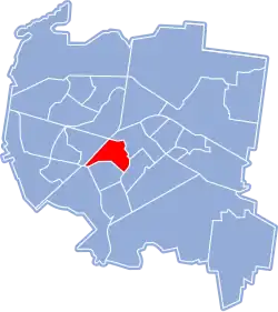 Location of Osiedle Przydworcowe within Białystok