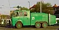 German police water cannon WaWe 9000 featuring a 9,000-litre (2,000 imp gal; 2,400 US gal) tank