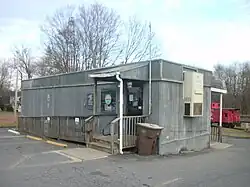 Post office consisting of a one-story trailer