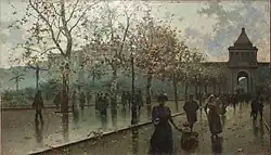 Porta Nuova. 1908. Oil on canvas, 113 x 198&nbsp;cm, collection Galleria d'Arte Moderna (Palermo).