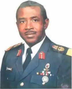 Samson Omeruah on military uniform