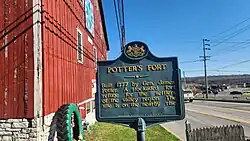 Potter's Fort Historical Marker on PA-144