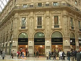 Prada shop in Milan