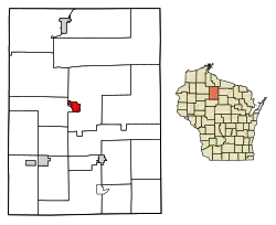 Location of Phillips in Price County, Wisconsin