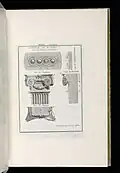 Illustrations of Ionic pilasters with festoons on their capitals, from Germany, in the Cooper Hewitt, Smithsonian Design Museum