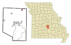 Location of Dixon, Missouri