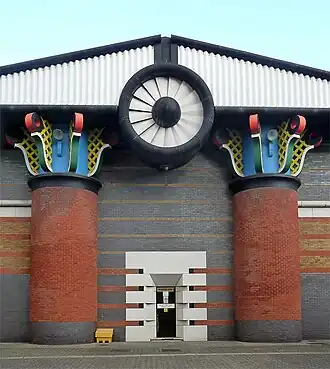 Isle of Dogs Pumping Station, London, John Outram, 1988[290]