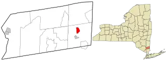 Location in Putnam County and the state of New York.