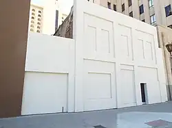 The Steinegger Lodging House. The now abandoned structure was built in 1889 and listed in the National Register of Historic Places, reference: #86001369 on June 19, 1986. It was also known as the Alamo Hotel, St. Francis Hotel and the Golden West Hotel. It is located in 27 E. Monroe St. The Steinegger Lodging House was demolished on July 13, 2020.