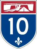 Autoroute 10 marker