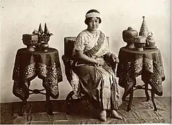The coronation dress of Queen Rambai Barni of Siam, 1925