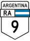 National Route 9 shield}}