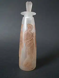 Bottle made by Lalique for Ambre Antique perfume by François Coty (1908)