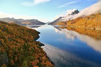 View from Raftsund Bridge, E10