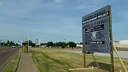 redevelopment sign for the Raleigh Springs Mall Site Redevelopment