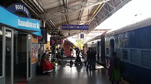 A railway station set used in the film Chennai Express