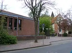 Town hall and abbey church