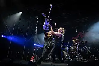 Raven performing live in 2023