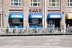 Restaurant Salve at Hietalahdenranta 11 in 2014 before its move.