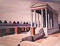 Modern reconstruction of the temple in Omrit, Israel Museum