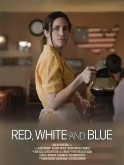 Promotional release poster for Red, White and Blue