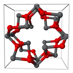 Alternating dark gray and red balls connected by dark gray-red cylinders