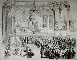 Marriott's engraving of the Royal Lyceum Theatre, 1849