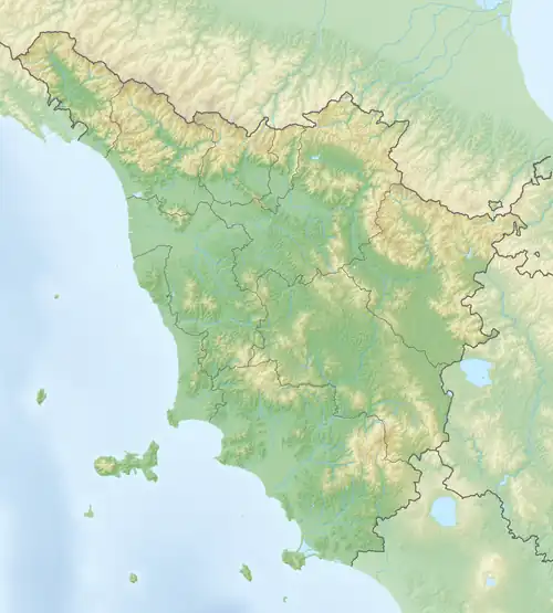 Cosa is located in Tuscany