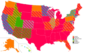 Color-coded map for Senate