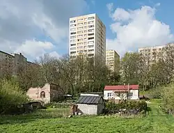 Abbandoned buildings on Bocheńska Street in Szopy, in 2023.