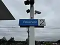 Station signage at Platform 2, July 2024