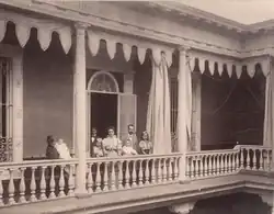 Unknown family in the building