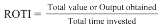 ROTI calculation formula