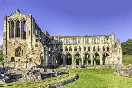 Ruins of Rievaulx Abbey (begun 1132)
