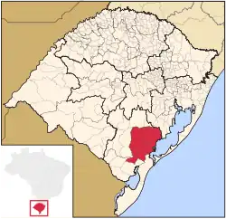 Location of Pelotas