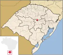 Location of Lagoão in Rio Grande do Sul
