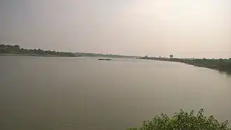 Godavari river as seen from the Maruti temple in village.