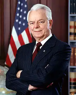 Robert C. Byrd, longest serving United States Senator in history, former U.S. representative for West Virginia[63]