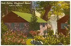 Postcard from Rock Cabin, Skyforest resort