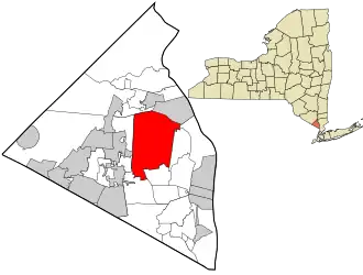 Location in Rockland County and the state of New York.
