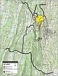 Map of battlefield core and study areas by the ABPP.