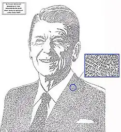 Ronald Reagan by Los Angeles Pop Art.