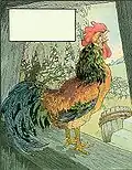 A rooster by Frederick Richardson from the Volland edition of Mother Goose.[21]