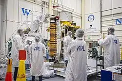 Roll-Out Solar Arrays (ROSA) being installed on DART