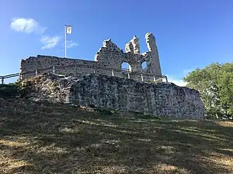 The ruins of the Château de Thynières, in Beaulieu