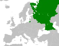 Map indicating locations of Russia and Transnistria
